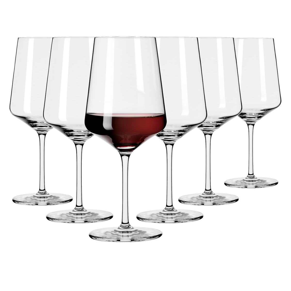 RITZENHOFF 6301001 Rotweinglas 500 ml - Serie Lichtweiss - 6 Stück im Geschenk-Set - stilvoll-modern - Made in Germany
